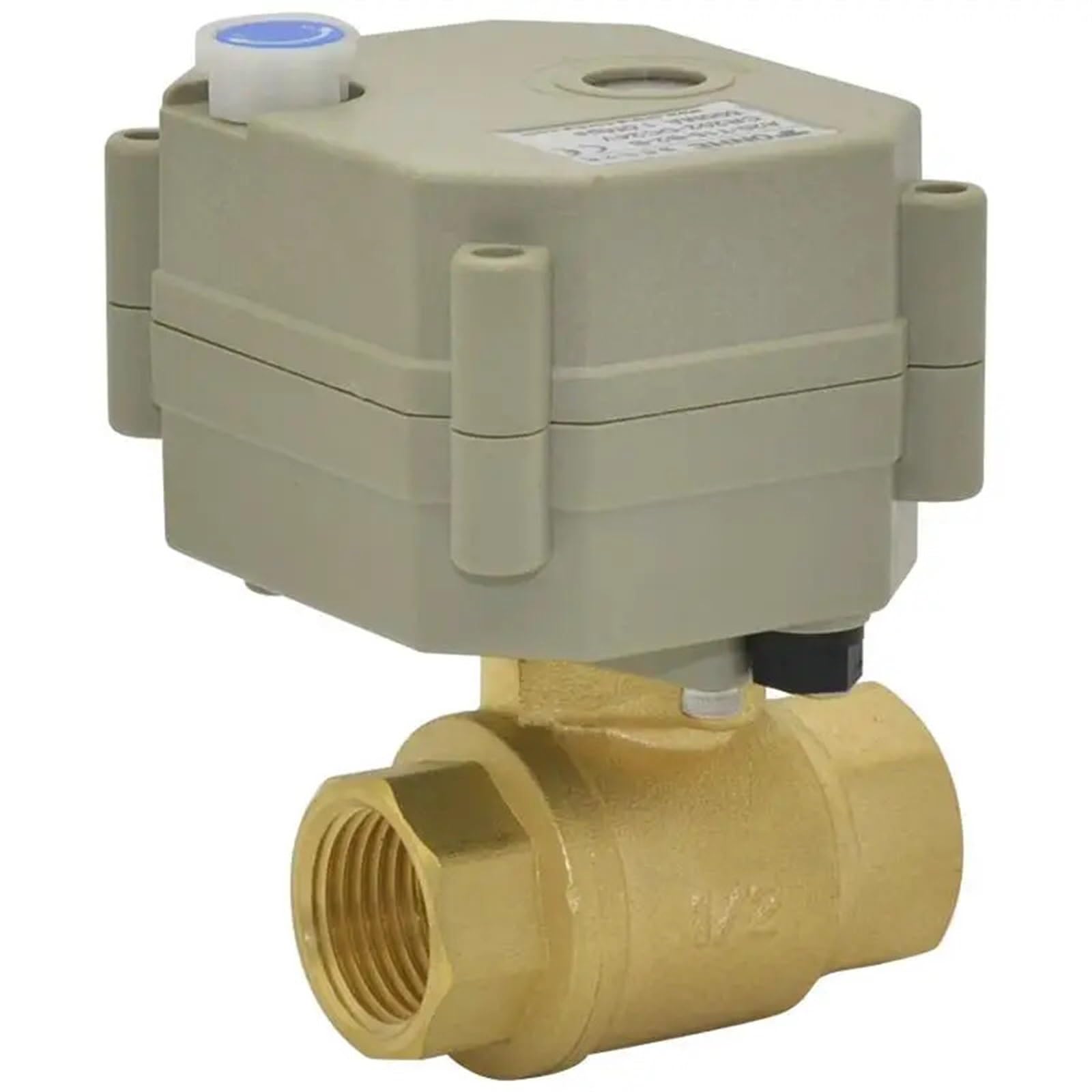 VSPPJYFG 2 Way Full Port Electric Ball Valve BSP Brass DN8 G1/4" Orifice 8mm Mini Motor actuated Valve AC/DC24V CR202 on/Off 5 sec