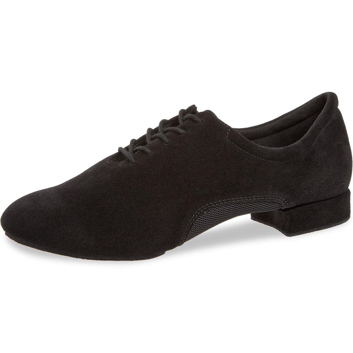 Diamant Herren Tanzschuhe 163-222-577 - Veloursleder/Mesh Schwarz - 2 cm Standard - Made in Germany