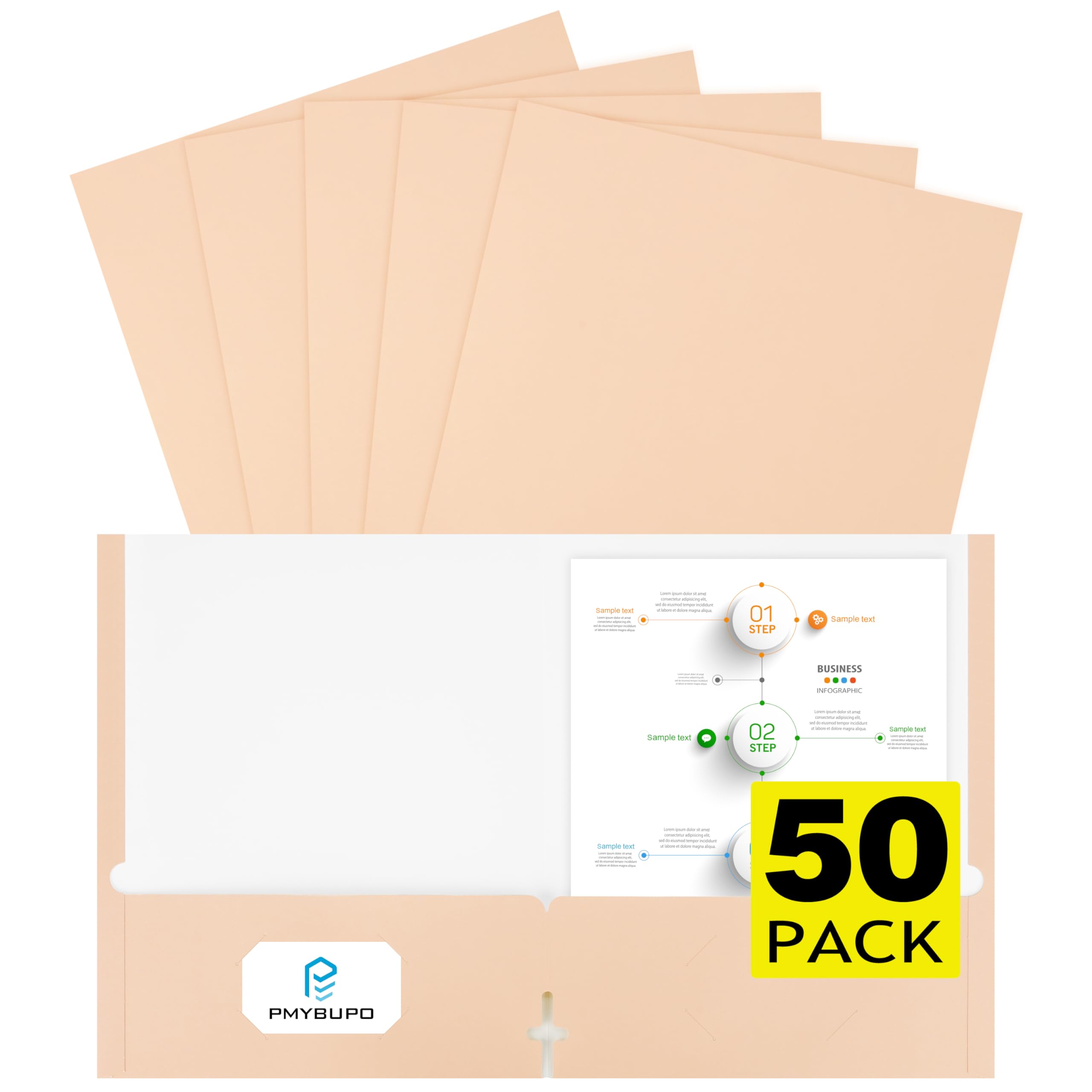 Colorful File Folders - 6 Pack Pastel Folders -9 Colorful File Folders - 6 Pack Pastel Folders -9