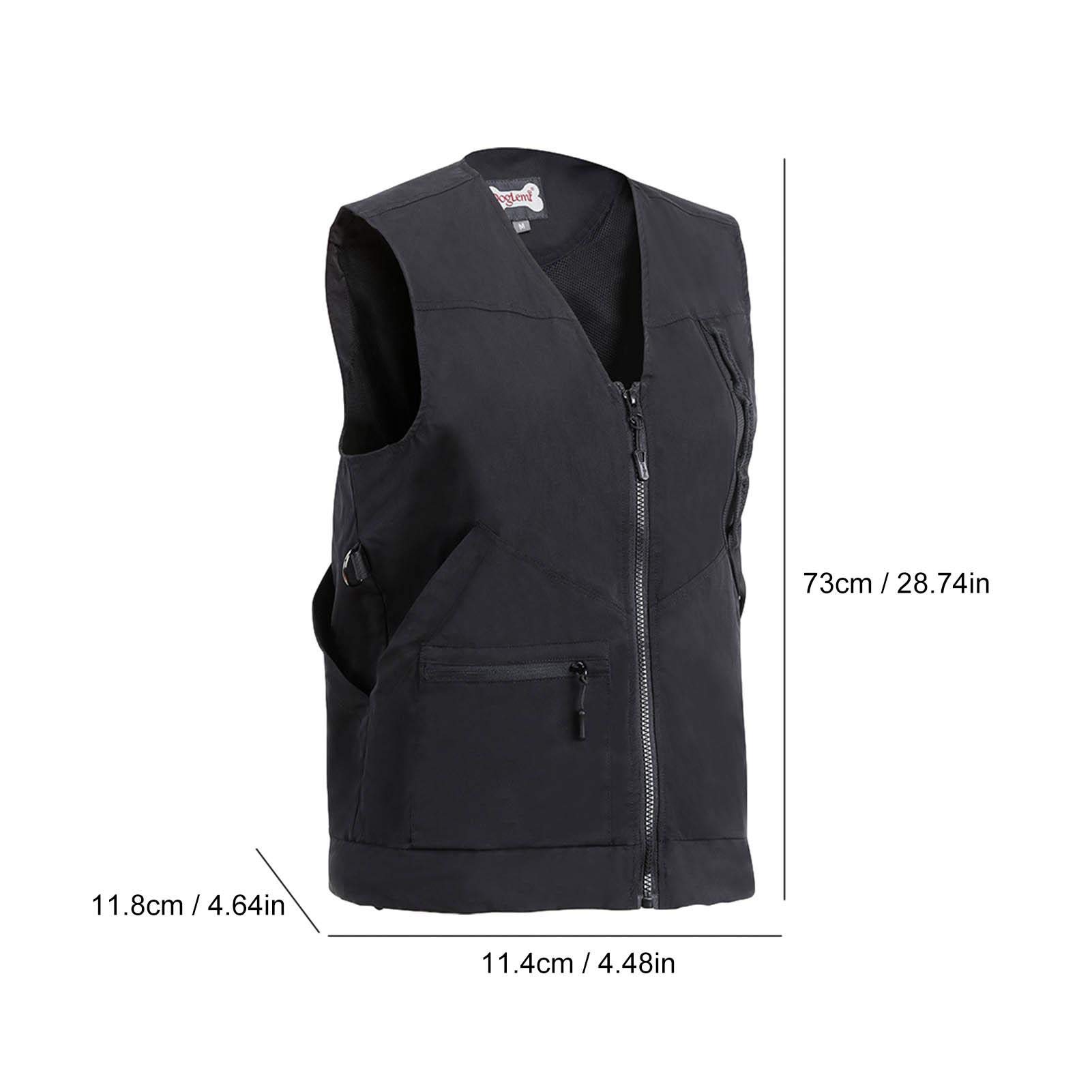 Chaqueta de entrenamiento para perros: paño de entrenamiento para manipuladores de mascotas, suministros para el dueño de mascotas | Chaleco de protección para entrenador de perros a prueba de viento