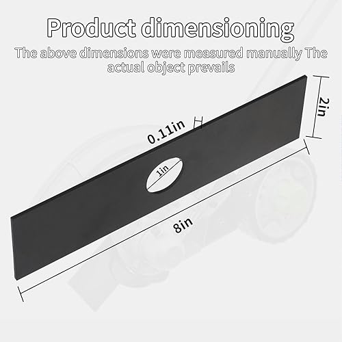 Miniatura 5 de Paquete de 5 cuchillas de bordeadora 613223 (agujero central) para Ryobi Echo Craftsman Troy-Bilt accesorio de cortadora de cuerdas, se adapta a