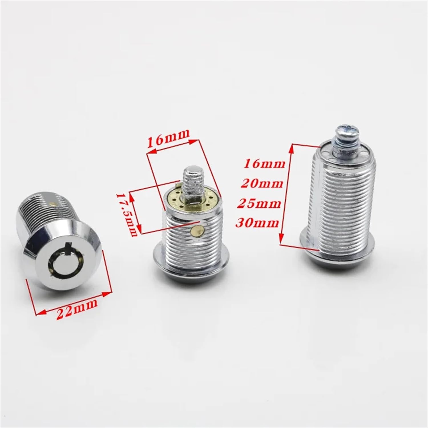 MS402 Cylinder Locks Door Cabinet Mailbox Padlock Drawer Cupboard Box Lock with 2 Keys 1Pcs(30MM)