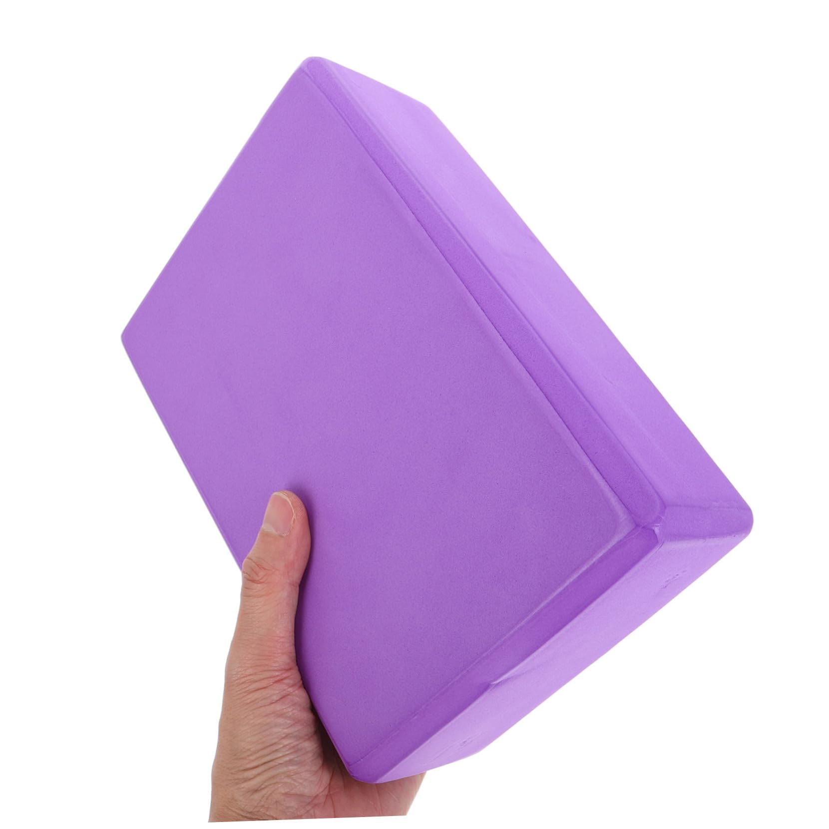 Abaodam Set 3 Pezzi Blocchi Yoga in Schiuma Con Cinghia Estensibile, Supporto Rettangolare Per Pilates, Fitness, Stretching e Meditazione, Portatile Per Allenamenti Indoor e Outdoor