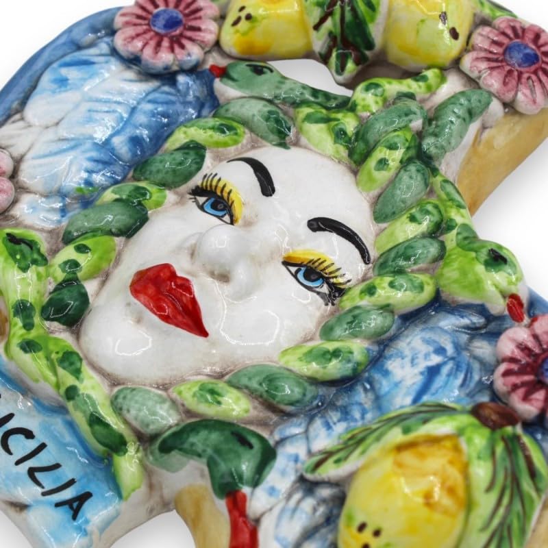 Cerámica Trinacria de Caltagirone decorada a mano Sicilia Bedda 4