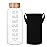 RNCKUUE Glass Water Bottles 64 OZ - Large Borosilicate Reusable Glass Drinking Bottle, Wide Mouth With Bamboo Lid