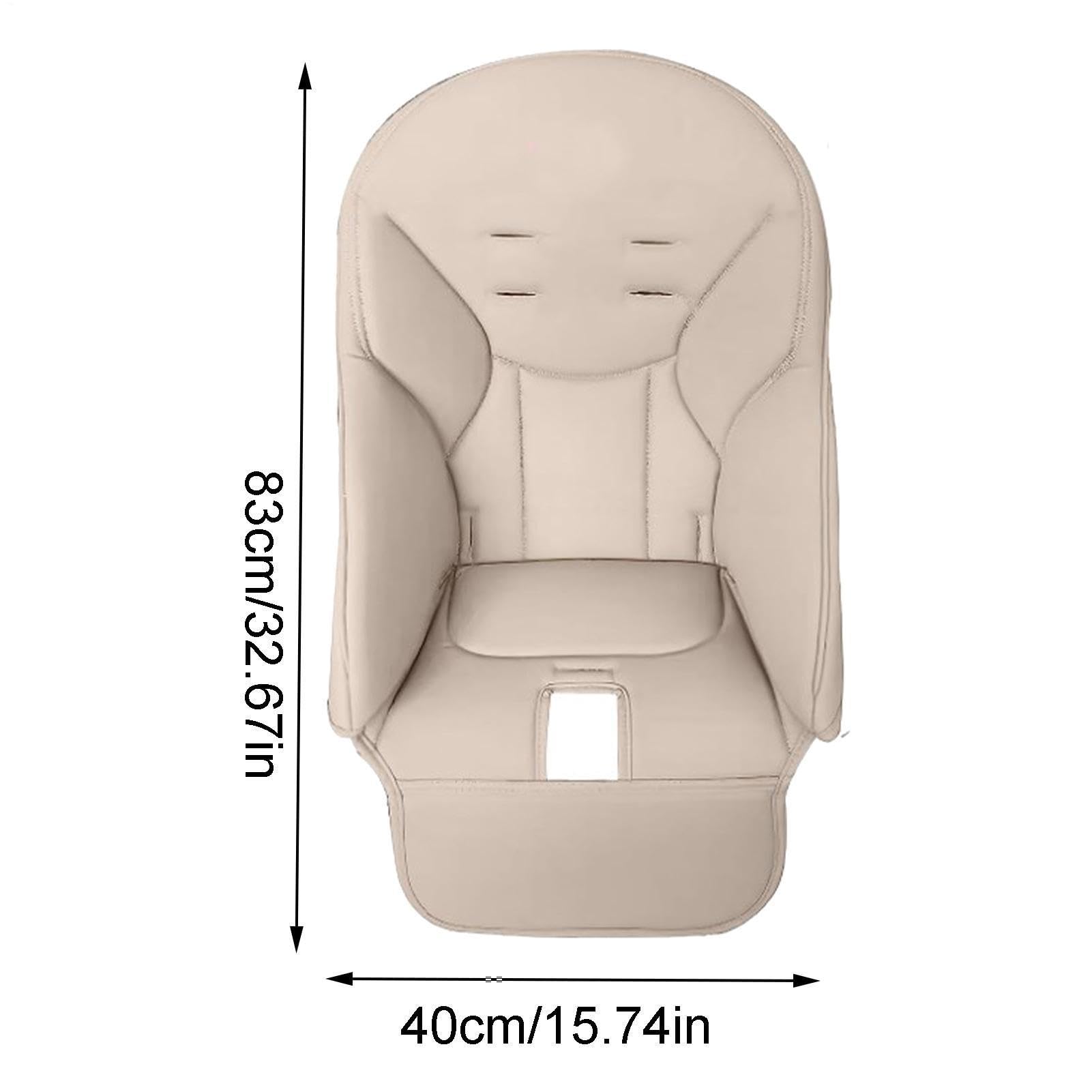 Funda Trona, Fundas de Repuesto para Tronas de Bebé, Silla de Comedor para Bebé Funda de Cuero PU con Acolchado, Tronas de Bebe para Peg Perego, Siesta Zero3, Baoneo, Kosmic Jané