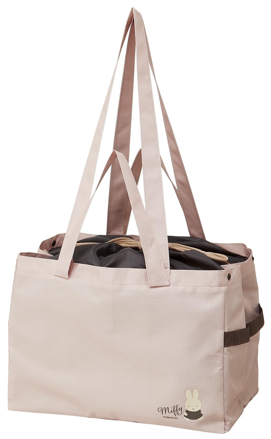 スケーター(Skater) サイドベルト付 レジ カゴ バッグ 40×28×26cm 保冷 ミッフィー KBR28-A