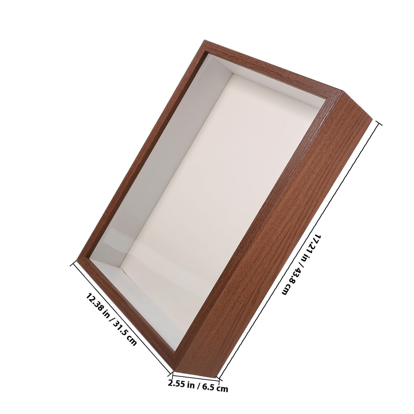 Cornice in Legno per Fiori Secchi A3 Finestra Trasparente Vetrina per Esposizione Fai da Te Decorazione da Tavolo per Casa Cornice Acrilica e Spazio 5 CM per Esemplari