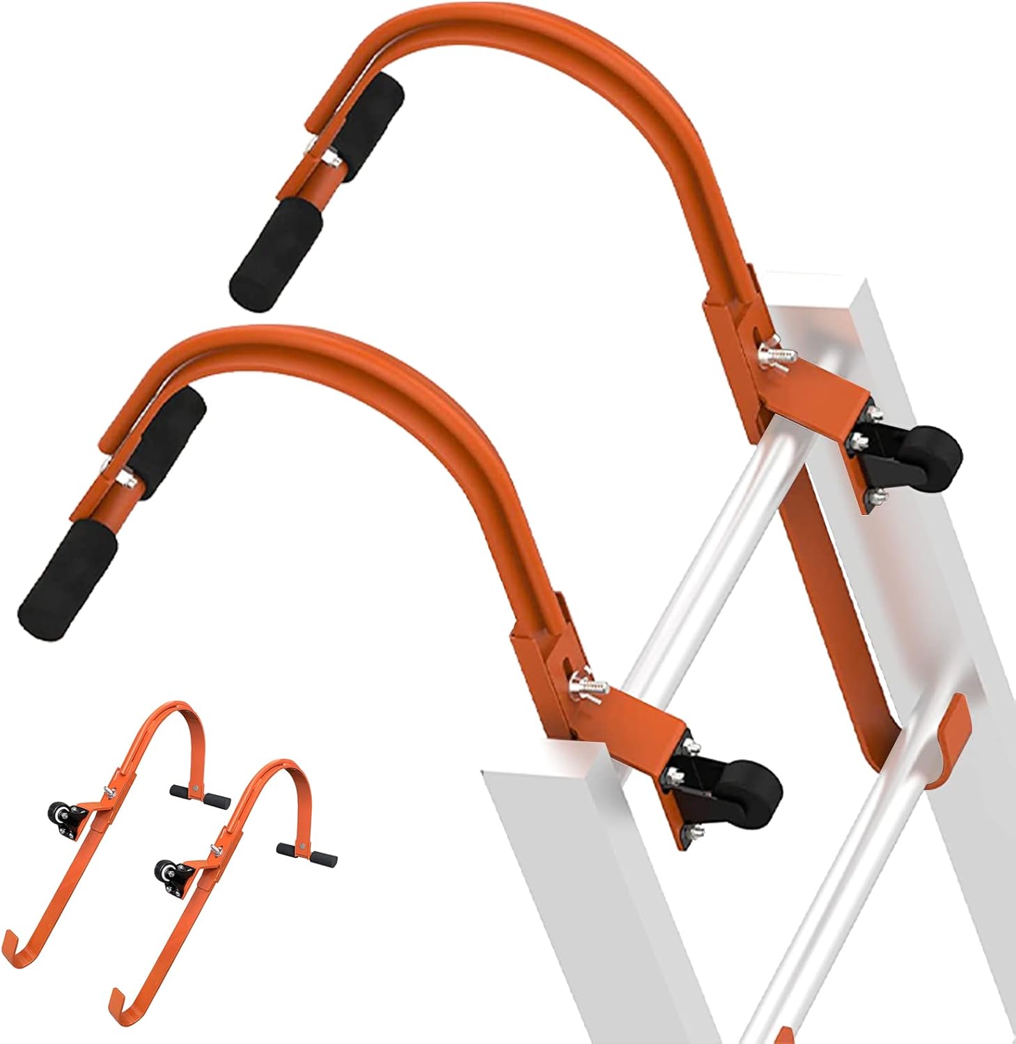 Ladder Standoff, Ladder Stabilizer for Roof, Roof Ladder Hook Kit with