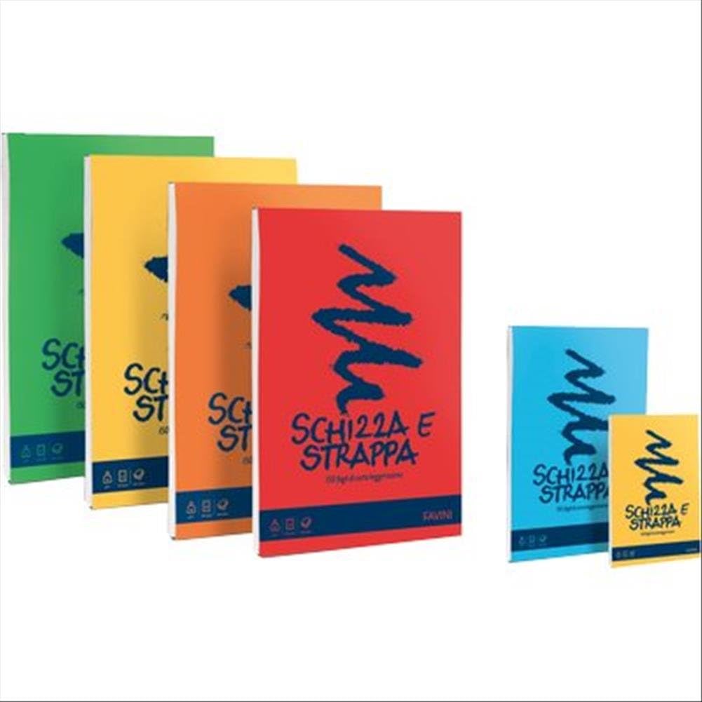 FaviniSchizza e strappa A6 Notebook 150feuilles – Pads (105 x 148 mm)