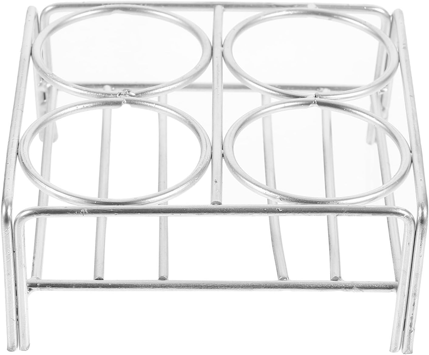 Nickel Chromium Crucible Holder Rack for Labs with 45mm Aperture, Silver High Temperature Support Stand Convenient Tool for Laboratory When Needs Heating or Educational Use