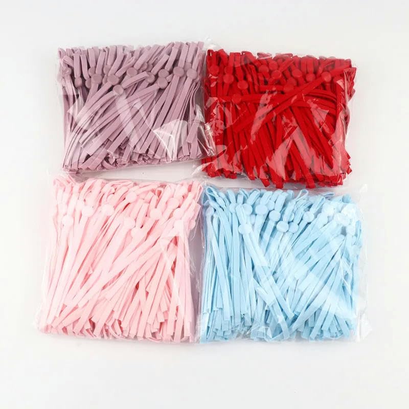 Banda elástica de colores de 5 mm, banda de goma elástica ajustable para colgar para manualidades de bricolaje, azul marino, 500 piezas