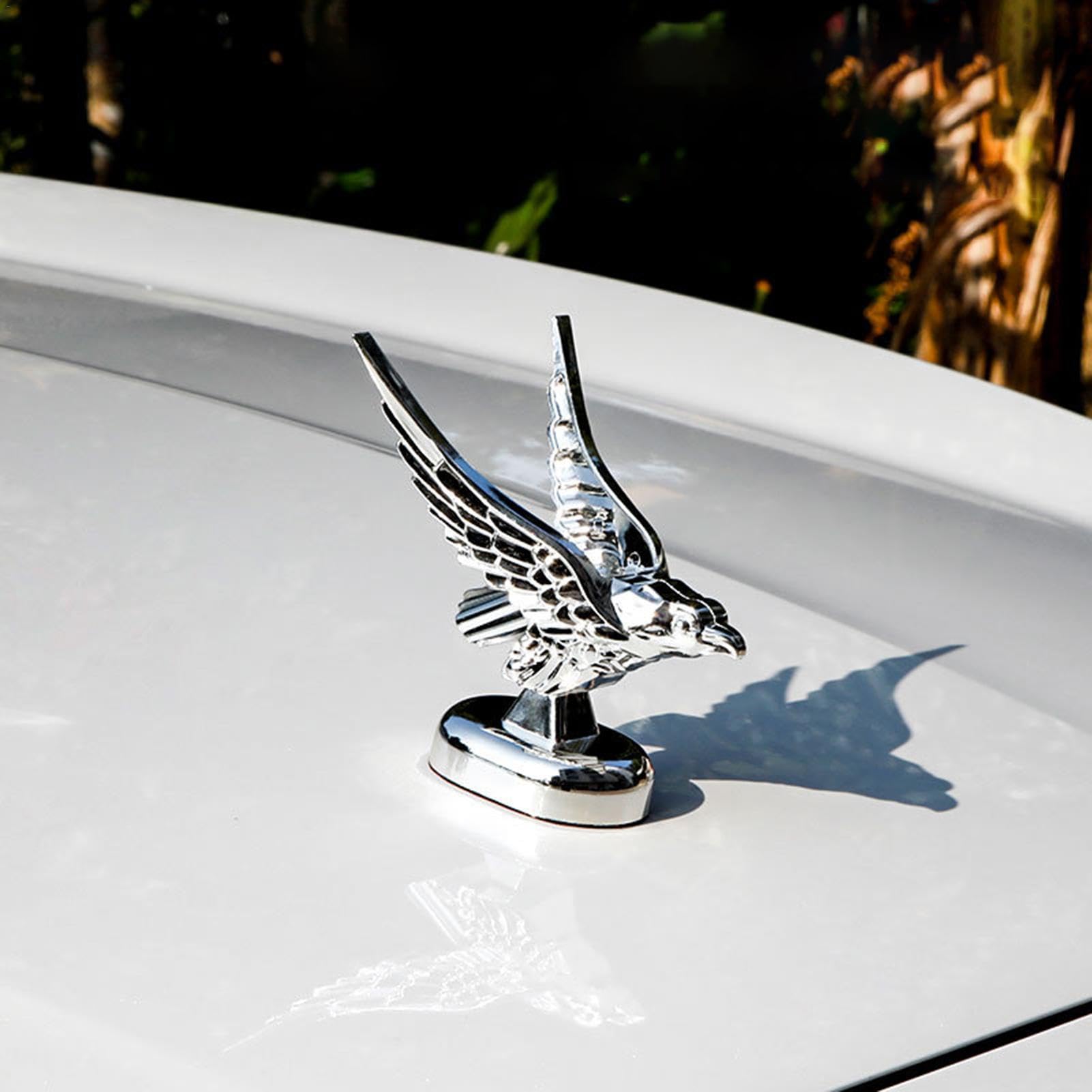 Autocollant Voiture Aigle Volant Noir - Sticker Carrosserie Créatif, Jupe Latérale Et Capot, Facile à Poser