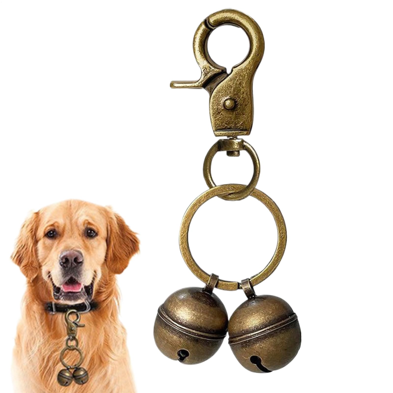 Campanilla para collar de perro | Campanillas colgantes para perros, decoración colgante, colgante para mascotas, senderismo, caza y paseo