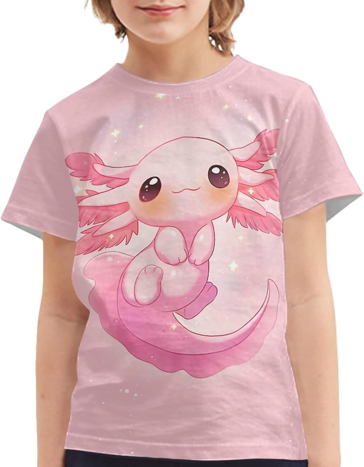 Xhuibop Kids Tshirts Girls Boys 3-16 Years Summer Clothes for Teens Loose Fitting Tops - Image 2