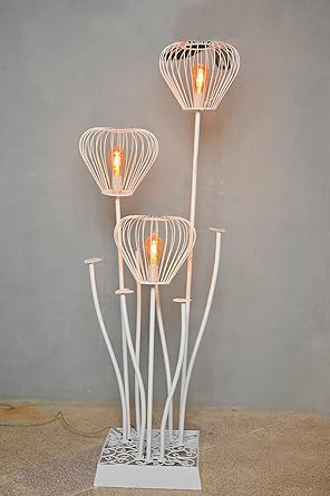 Order Happiness Beautiful White Stand Flower Floor Lamp