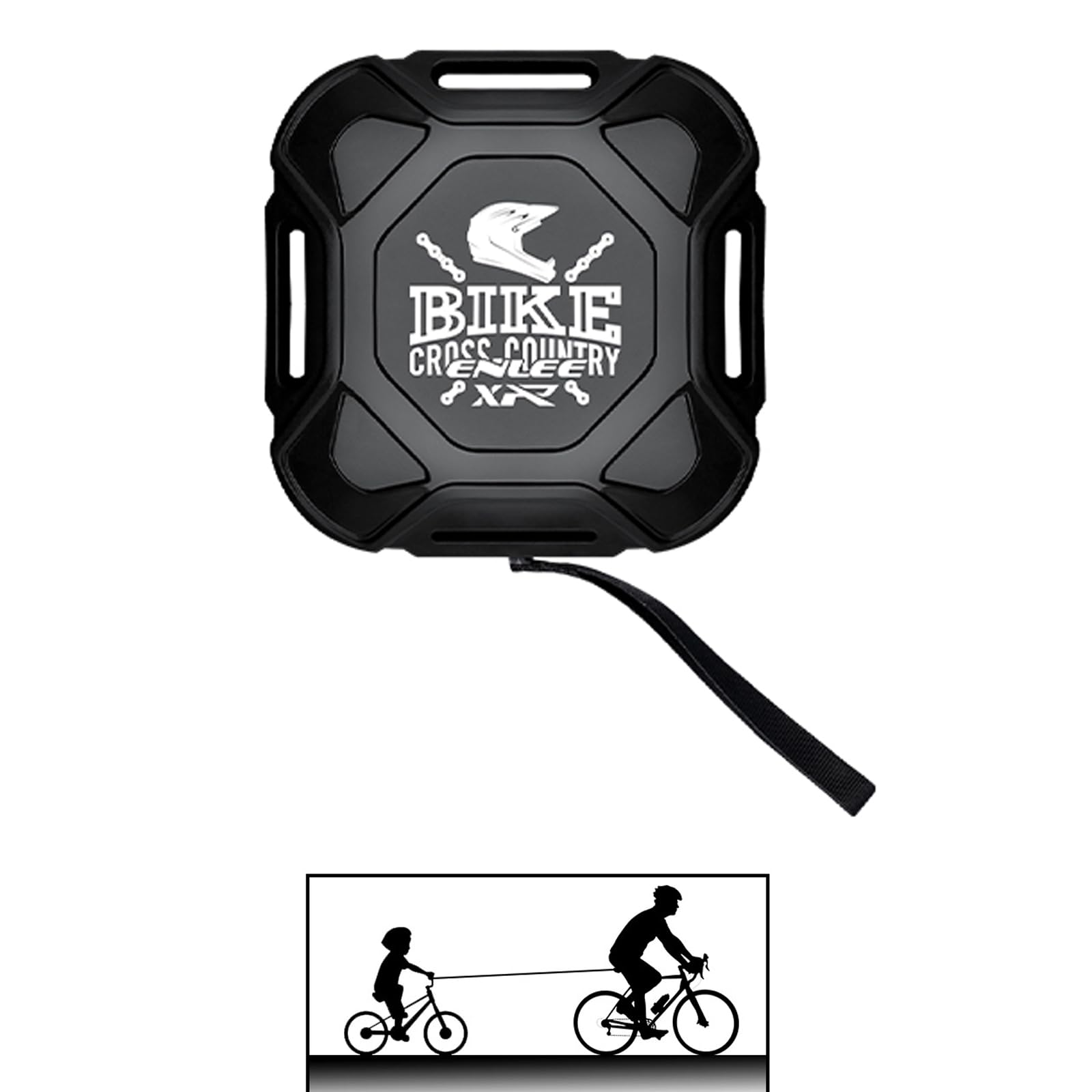 ENLEE Mountain Bike Tow Strap for Kids, Auto-Retractable Outdoor Riding Parent-Child Tow Rope with One Hook