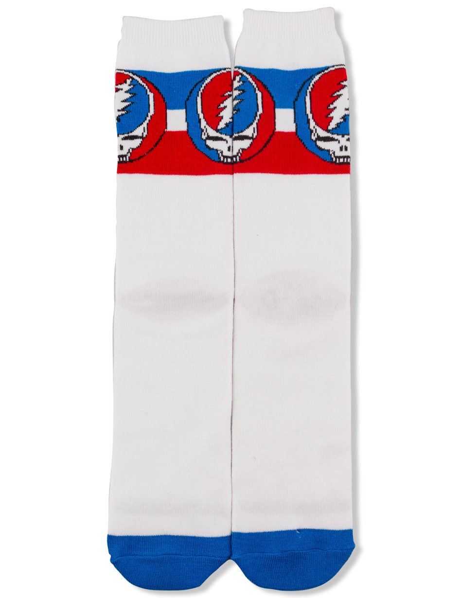 Grateful Dead Novelty Socks One Size White