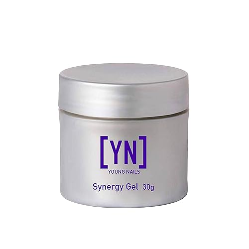 Young Nails Synergy Gloss Gel - Easy to Use Technologically Advanced Chain Entanglement. Build, Conceal, Sculpt, & Gloss - Available in 15 gram, 30