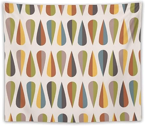 Miniatura 206 de Tapiz floral retro de los años 60 y 70, diseño hippie de primavera Groovy Flower Power Flower Boho para colgar en la pared, arte neutro para Hippie