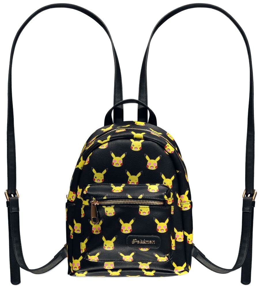Difuzedpokemon Pikachu Aop Mini Backpack Nero E Giallo Standard