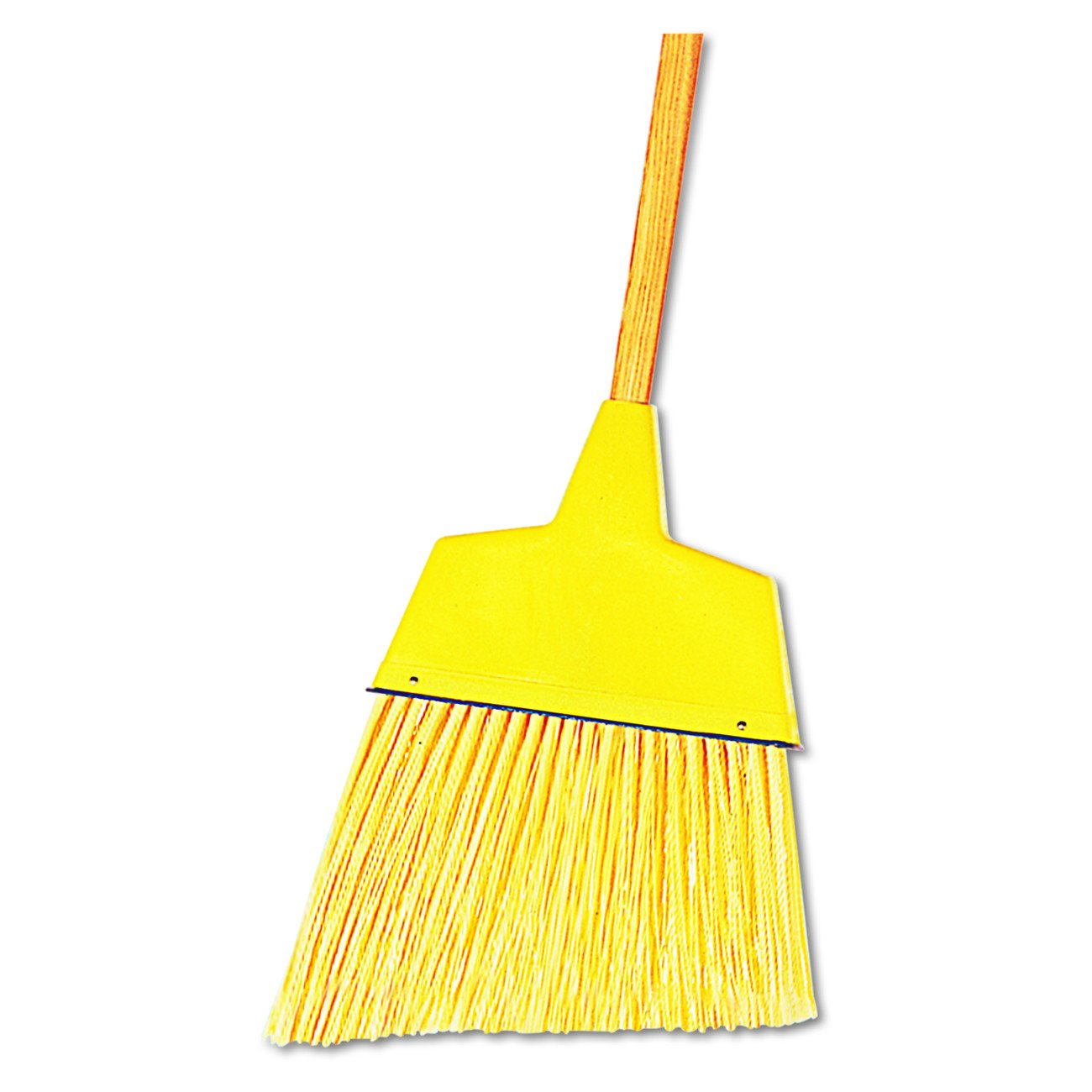 Boardwalk 932A Angler Broom, Plastic Bristles, 42" Wood Handle, Yellow (Pack of 12) : Health & Household