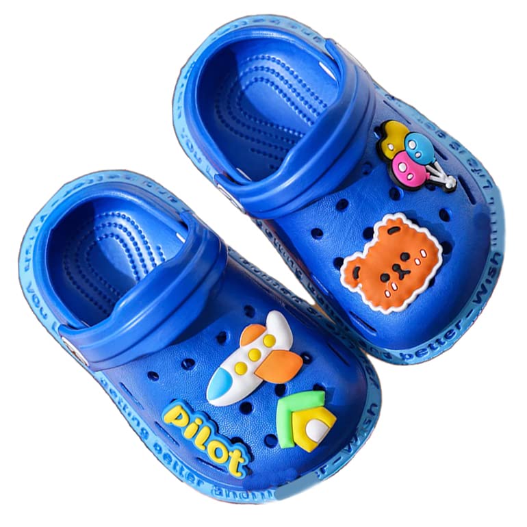 Bold N Elegant Colorful Cartoon Balloon Kids Slip on Clogs Sandal Slipper Footwear for Infant Toddler Young Boys Girls Dark Blue (B0C6R8HFVK) Amazon Price History, Amazon Price Tracker