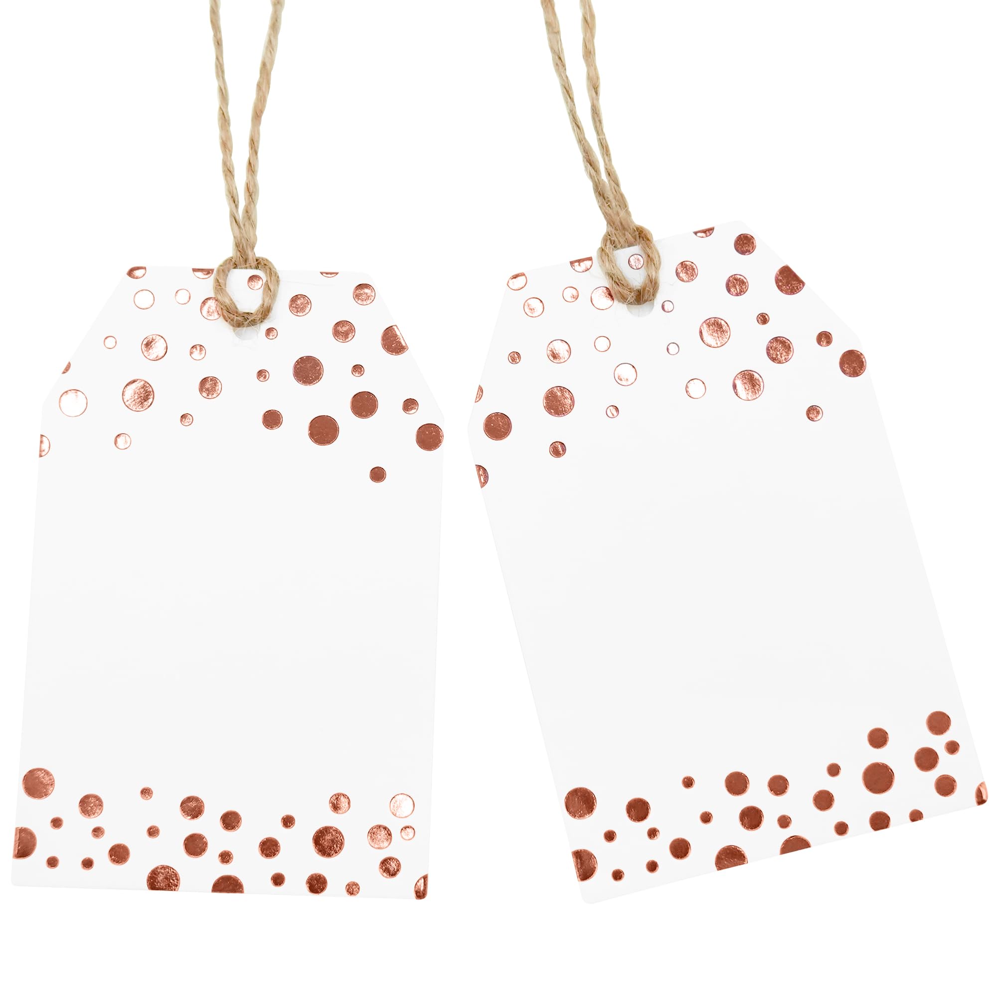 Gift Wrap Tags (Foil Rose Gold Dot) — image 1