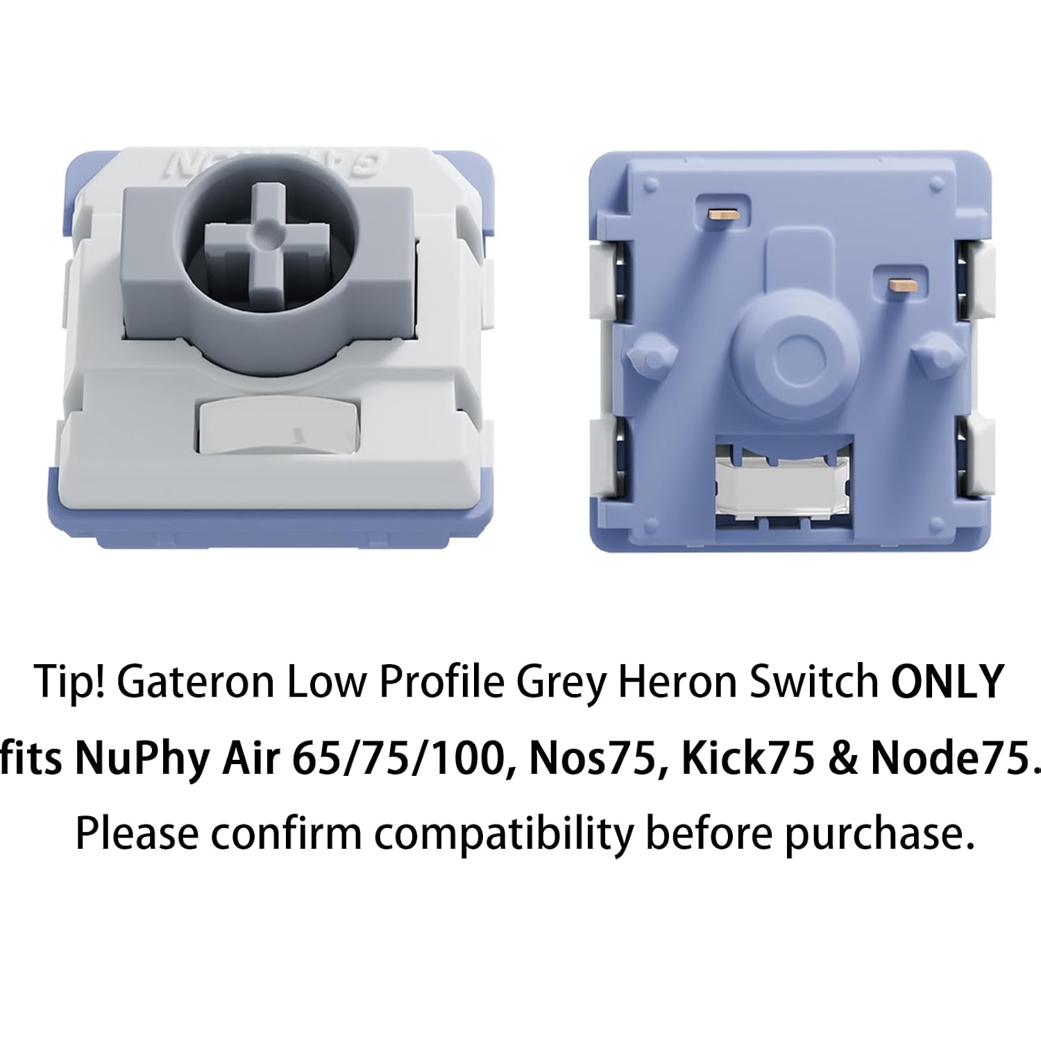GATERON KS-33 Low Profile 3.0 Grey Heron Linear Keyboard Switches(35PCS)