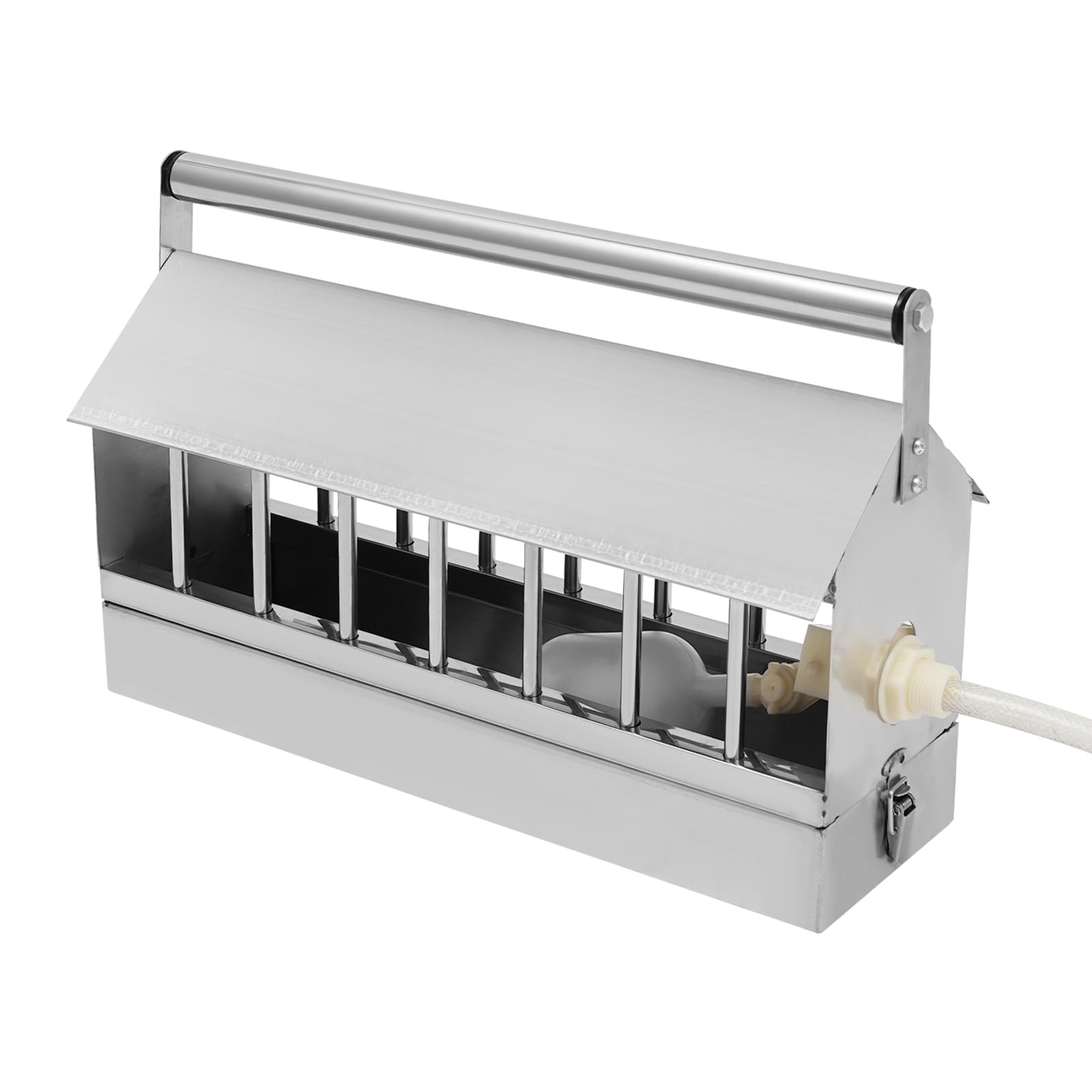 Riego automático de pollo,Riego flotante de aves de corral,40 cm,Acero inoxidable automático de pollo waterer pollo alimentador de agua,Sistema de riego de pollos para palomas,patos y pavos