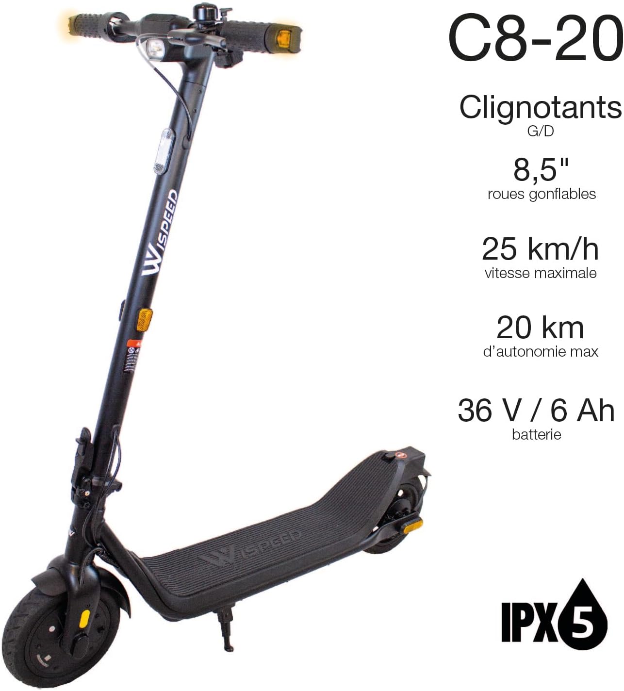 Key specifications of Wispeed C8-20