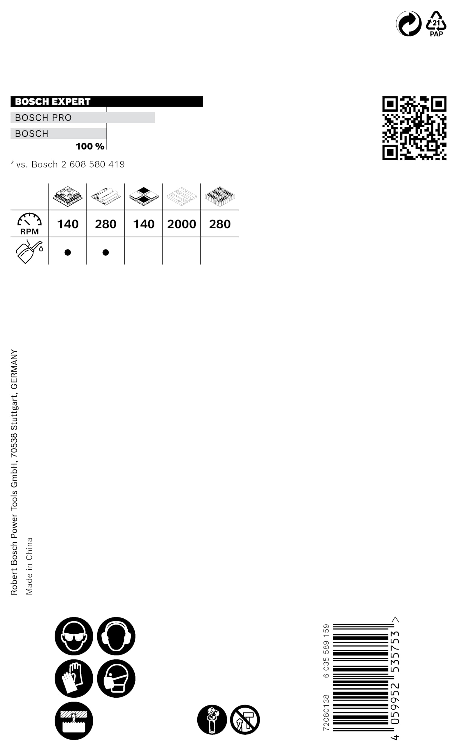 Bosch 1x Sega a tazza EXPERT Multi Material Power Change Plus (per Legno con metallo, Mattone, Ø 60 mm, Professional Accessorio Trapano)