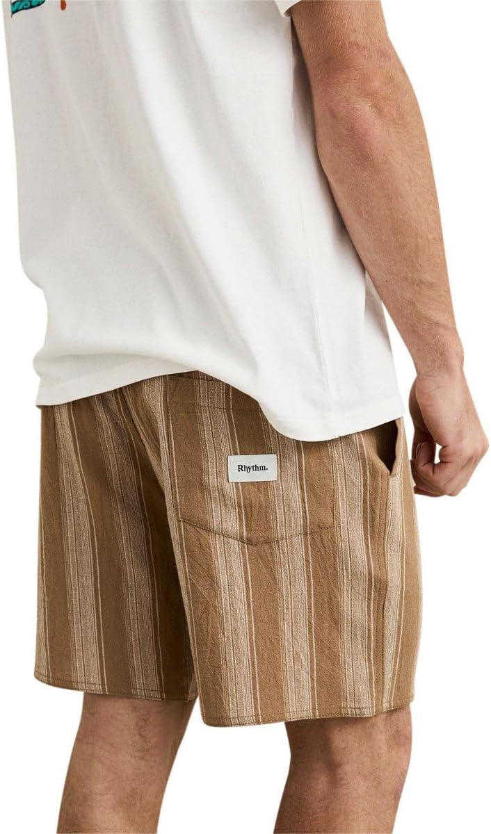 RHYTHM Jacquard Stripe Jam Shorts - Sand