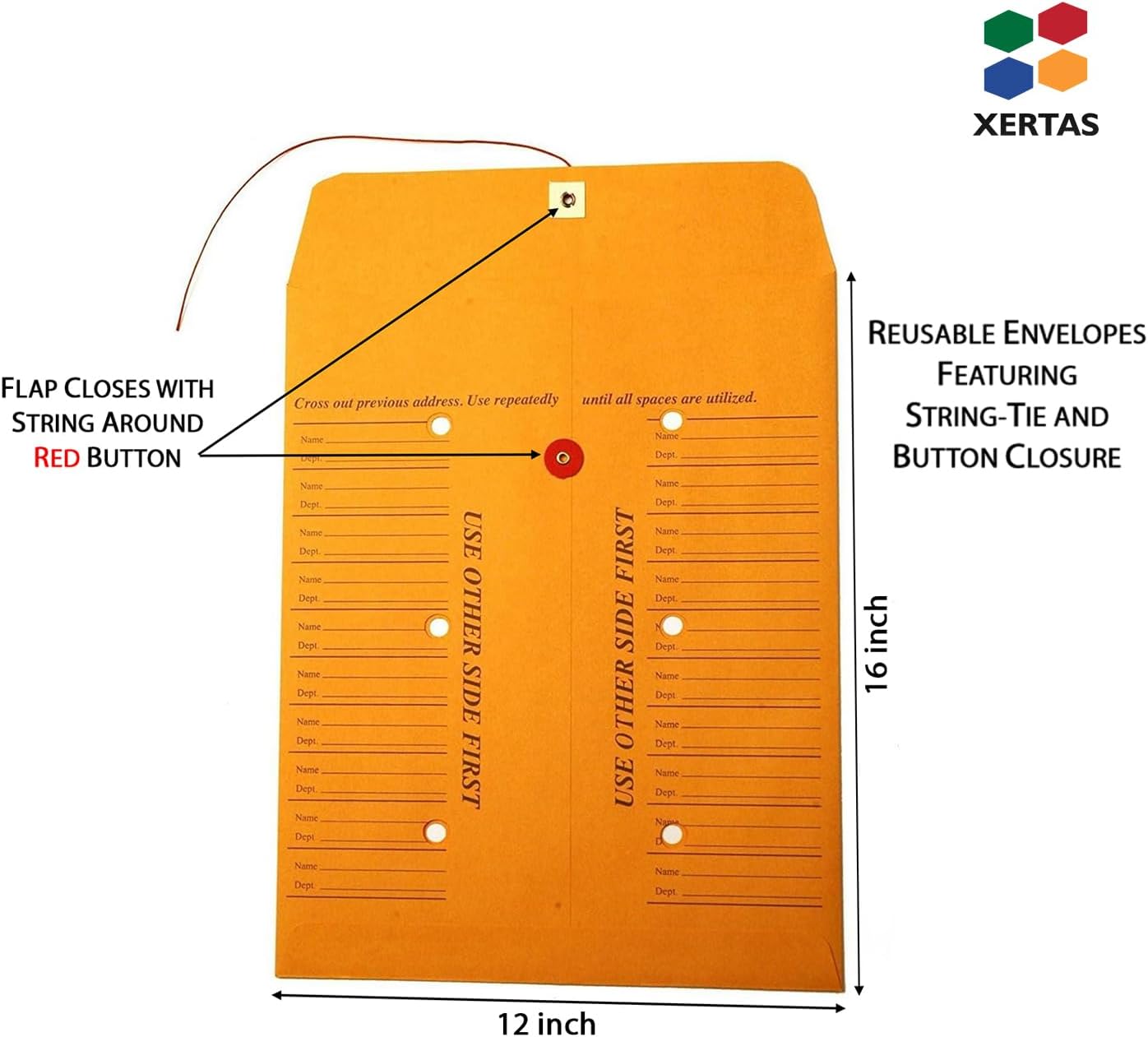 Get Organized: Jumbo String-Tie Envelopes for Effortless Document Management