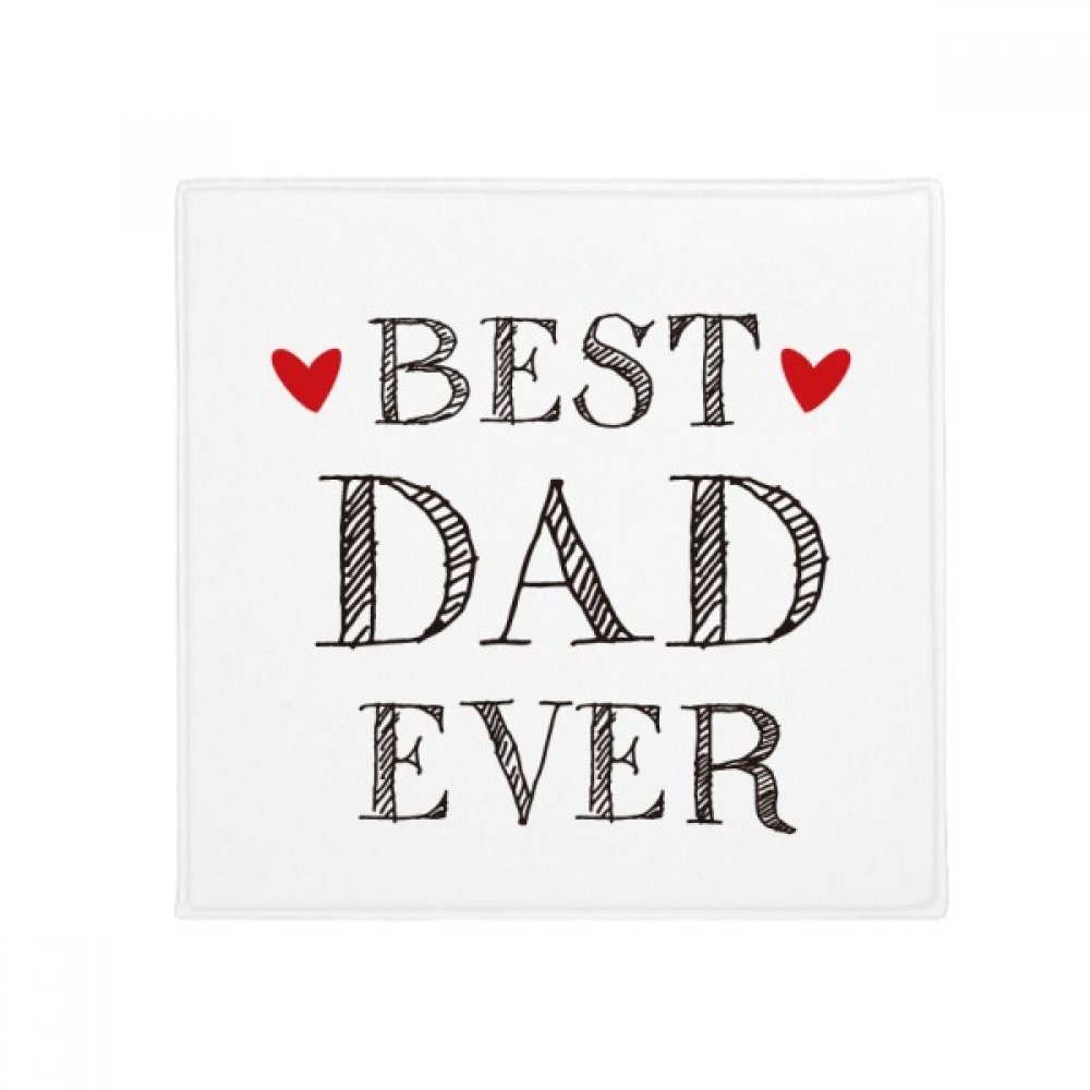 Tapis de sol anti-dérapant Le Meilleur Papa multicolore 60x60cm pour salon