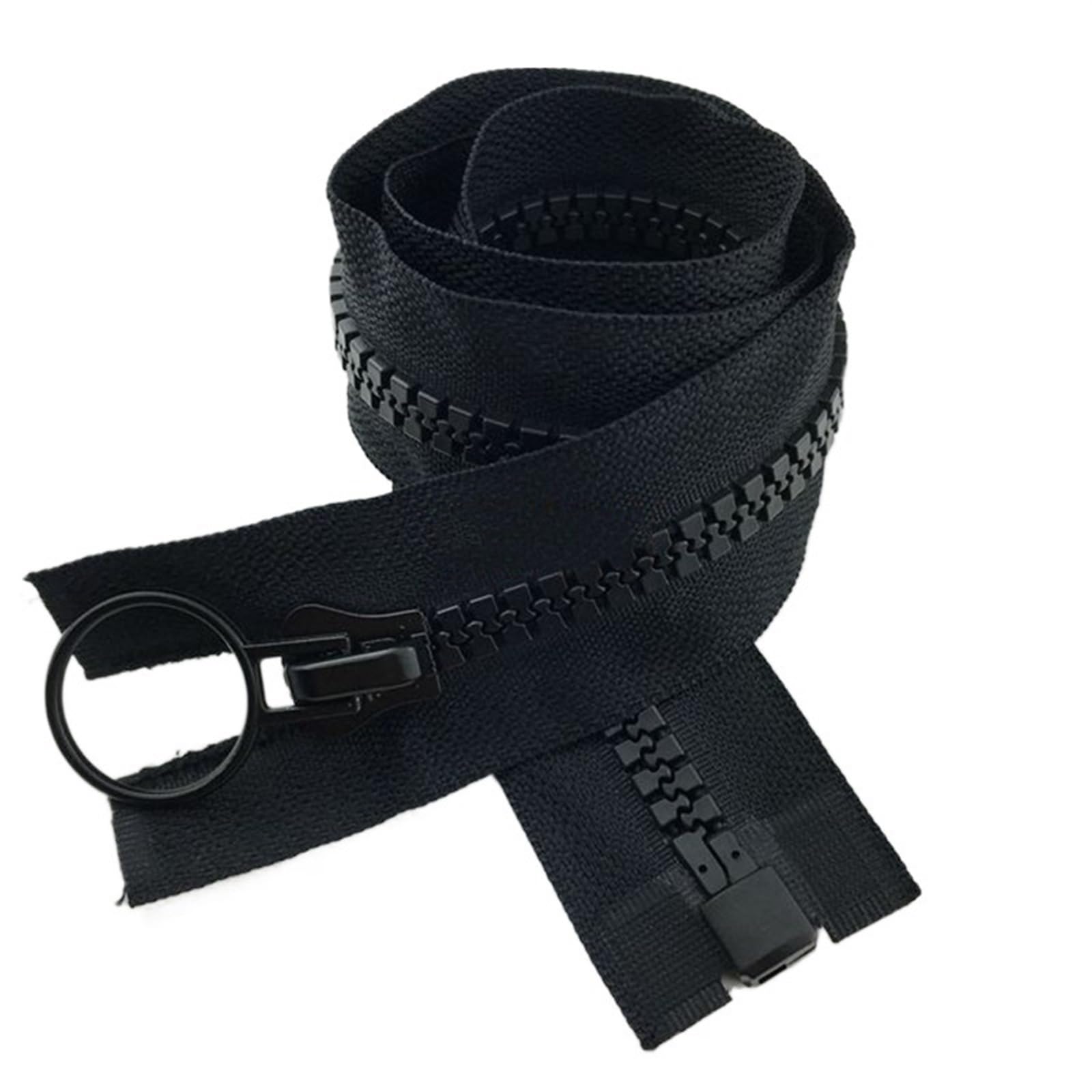 Zipper 60-200cm Open-End Double Slider Zippers Jacket Plastic Zip DIY Garment Sew Zips Two-Way Opening Tail Zipper(1,150cm,No10)