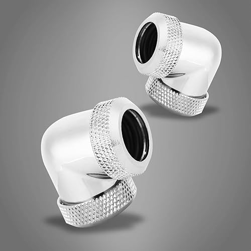 Miniatura 10 de Adaptador extensor G14 macho a hembra, tubo G14 PETG de 0.630 in OD de 90 grados de enfriamiento de ajuste de compresión doble, mejora el ajuste del