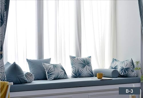 Miniatura 1 de SINCERE Cojín de espuma de asiento de tamaño personalizado, incluye funda extraíble, cojines de asiento para interiorpatio para sofá,