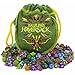 Wiz Dice Halfling's Haversack - 140 Mini Polyhedral Dice, 20 Colors in Complete Sets of 7, Miniature 10mm Pocket Size is Portable and Great for Travel