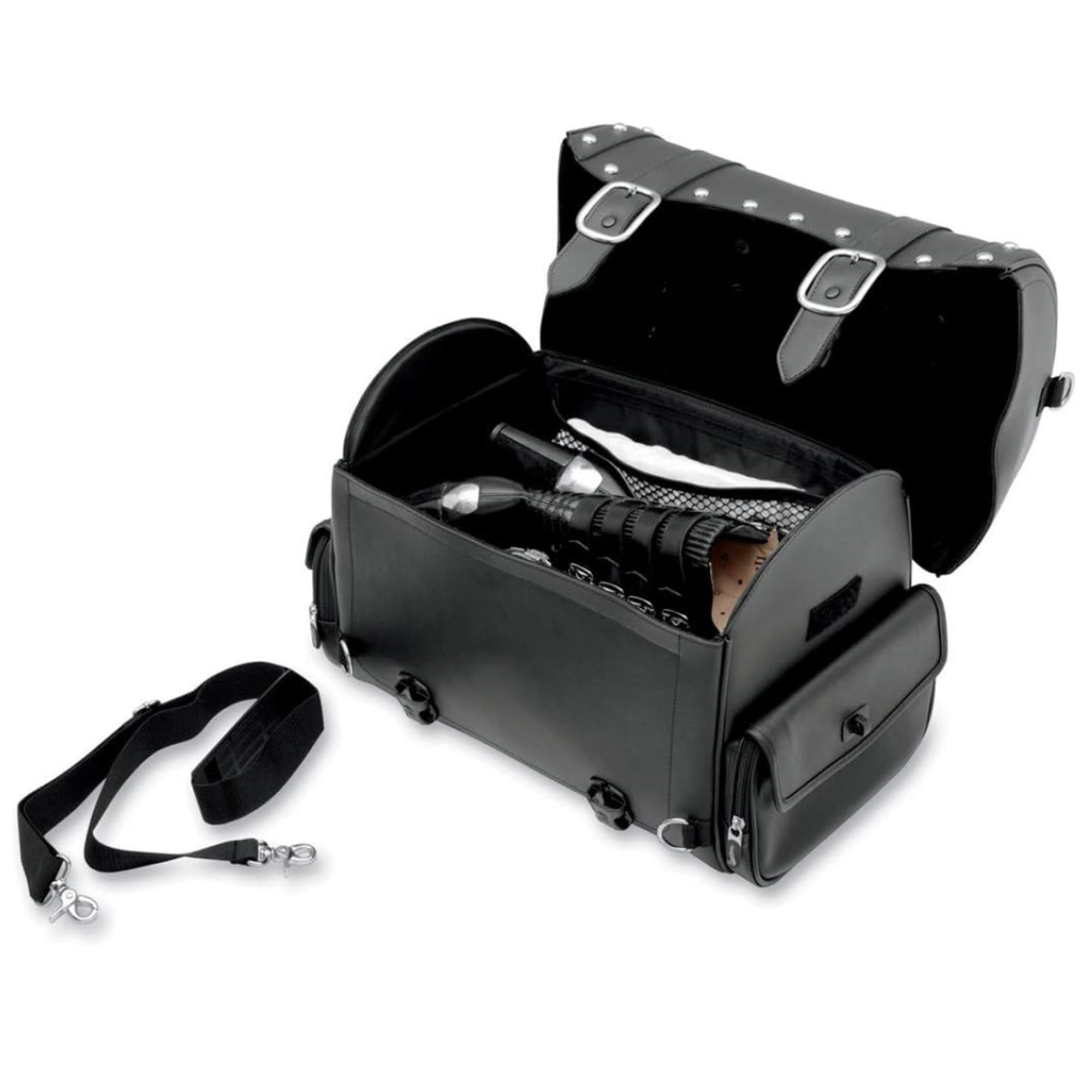Motorrad Satteltaschen wasserdichte Motorrad Reisetasche große Kapazität echtes Leder Fahrrad-Sitztasche Motorradausrüstung (SB-286)