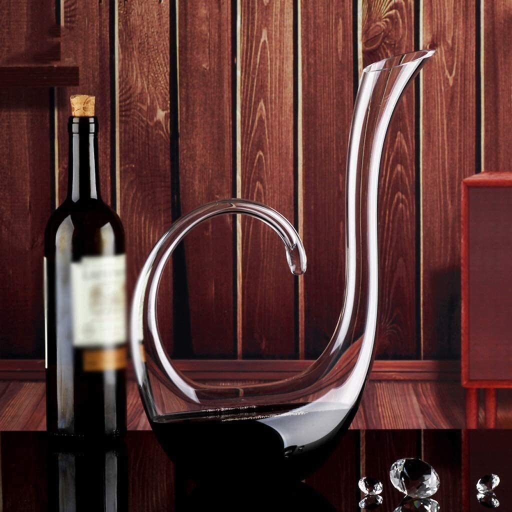 Juegos de decantadores de whisky para hombres Decantador de vino grabado Personalidad de gama alta Vidrio de cristal sin plomo Decantador rápido Vertedor Separador de vino Resaca Juego de vino de vi