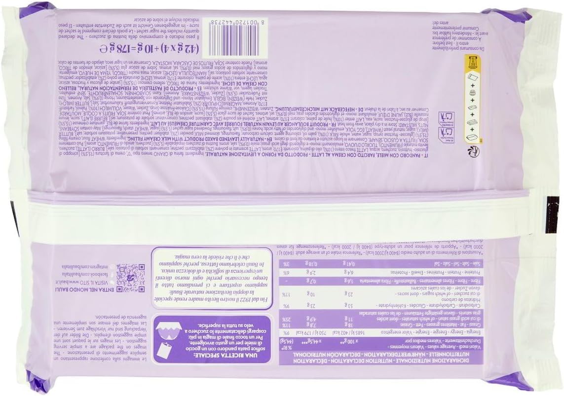 Italian Gourmet Bauli Pandorì Latte Mini Pandoro Italien 12 x 178 g (2,136 kg) – Gâteau moelleux recette spéciale, idéal petit-déjeuner & goûter, sachets individuels + Italian Gourmet Polpa