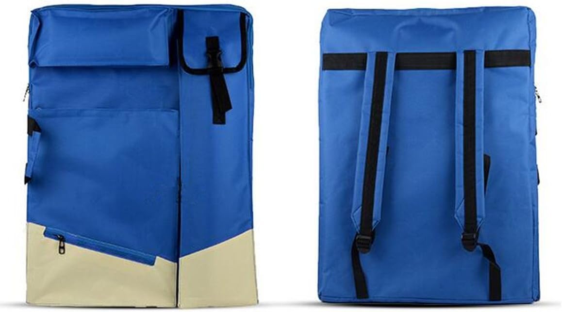 Multifunction Sketchpad Bags A2 Drawing Board Bag Waterproof Portable Art Backpack (Dark Blue)
