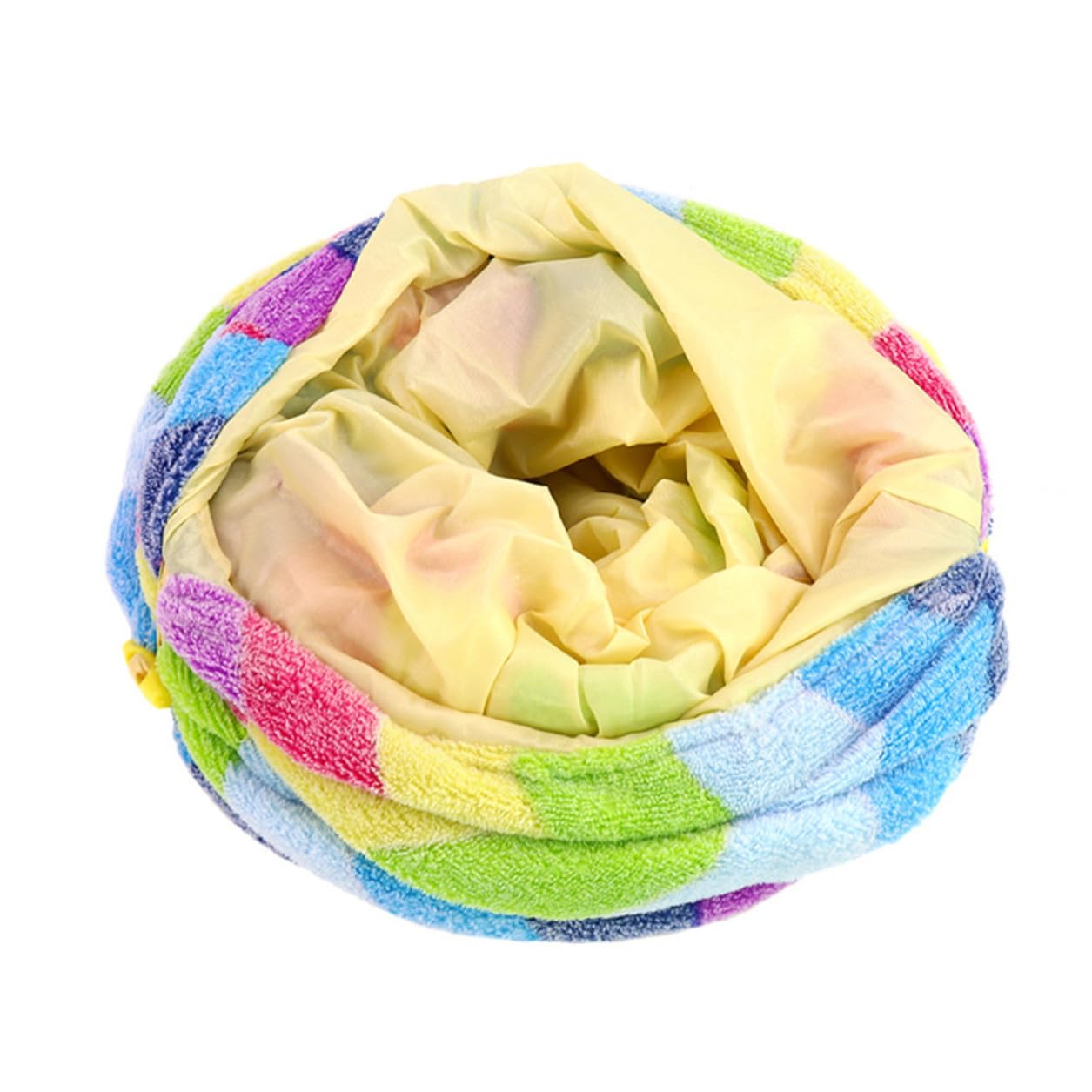 Tunnel per Gatti Pieghevole, Gioco Interattivo a Tubo | Carta Sonora, Stile Arcobaleno, per Gattini e Gatti, Design Creativo per Sessioni di Gioco