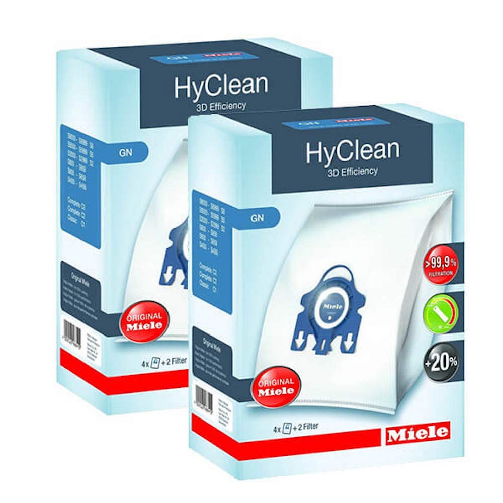 Miele Hyclean GN 2 Packungen (8 Beutel plus 4 Filter) (2, 1)