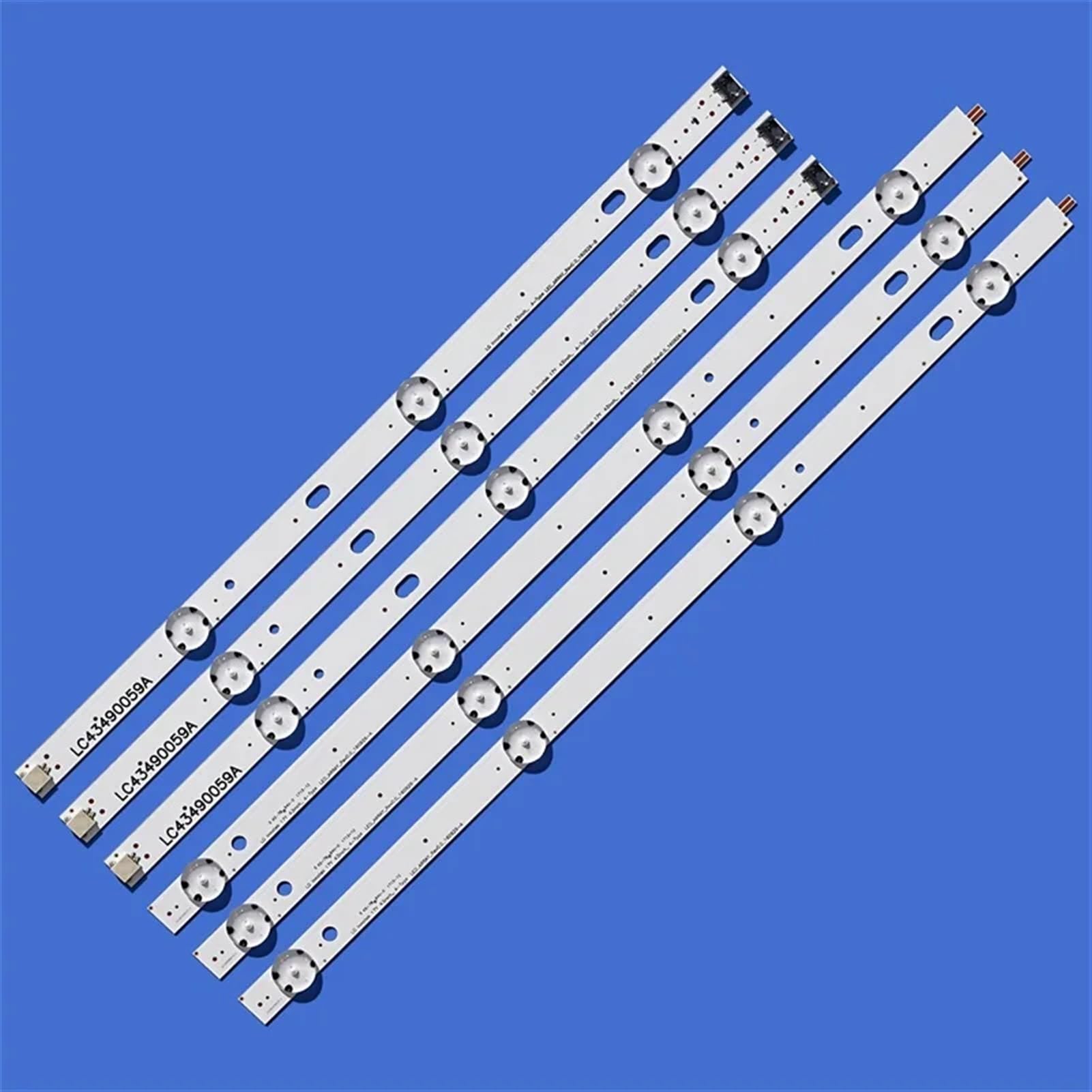Tira de retroiluminación LED de 3 Piezas for LG LC43490059A LC43490058A 43UJ635V 43UK6300PLB 43UJ651V 43UJ634V 43UJ630V 43UJ561V 43UJ655V