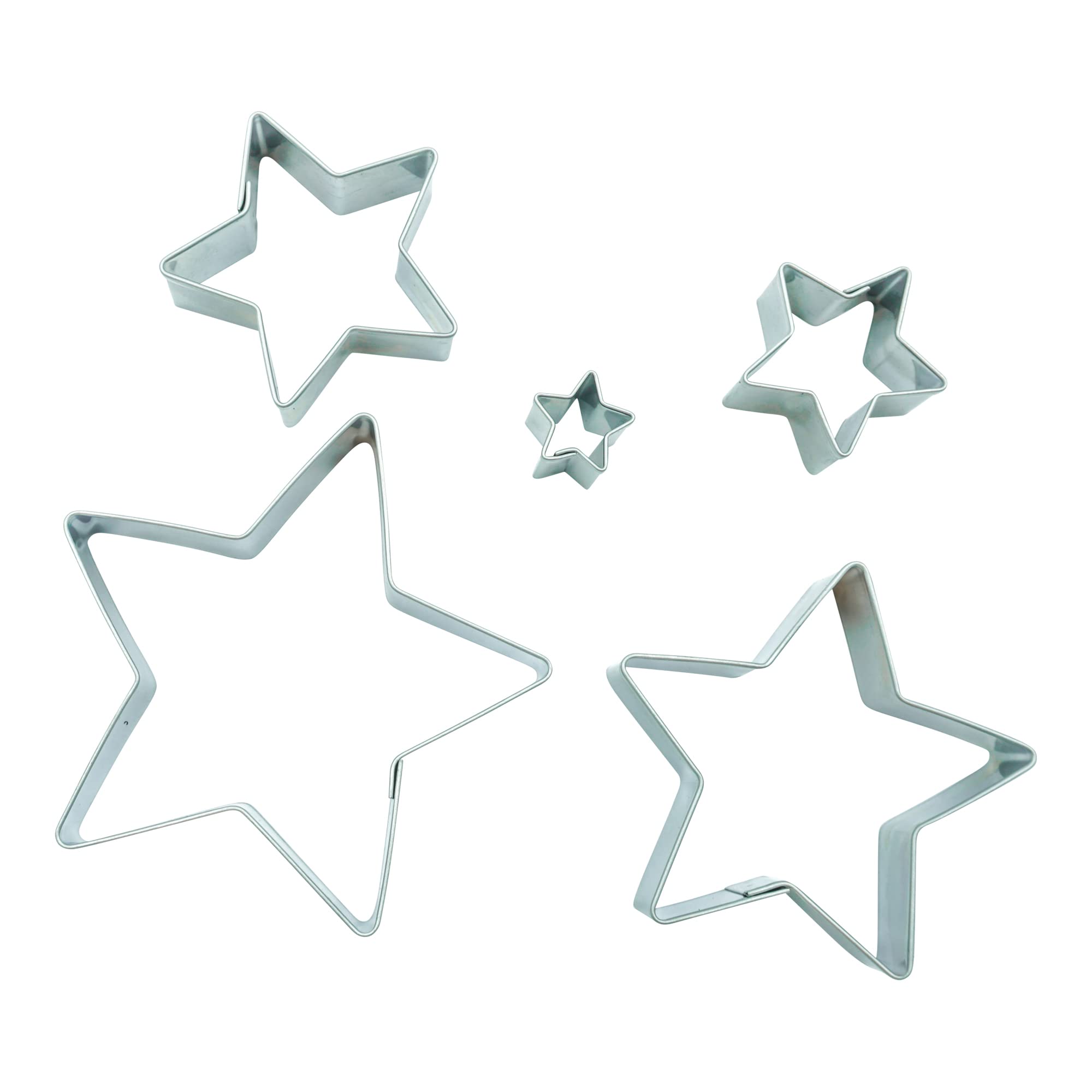 Zenker 5er Set Stern-Ausstechformen – Edelstahl, Perfekt Für Kekse & Deko