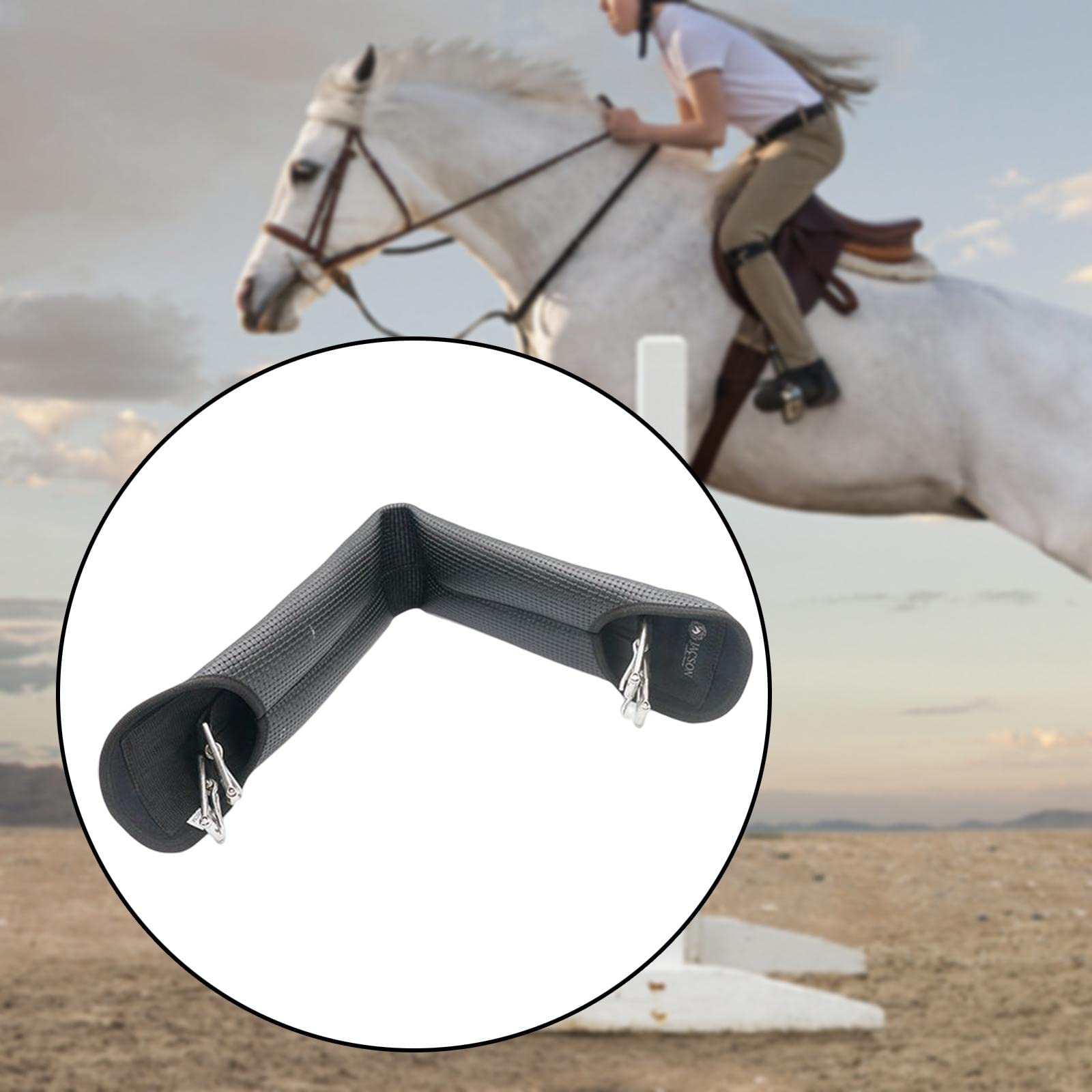 Amazon.co.jp: Generic 馬のショーの乗馬のための馬の腹ベルトの馬術の 