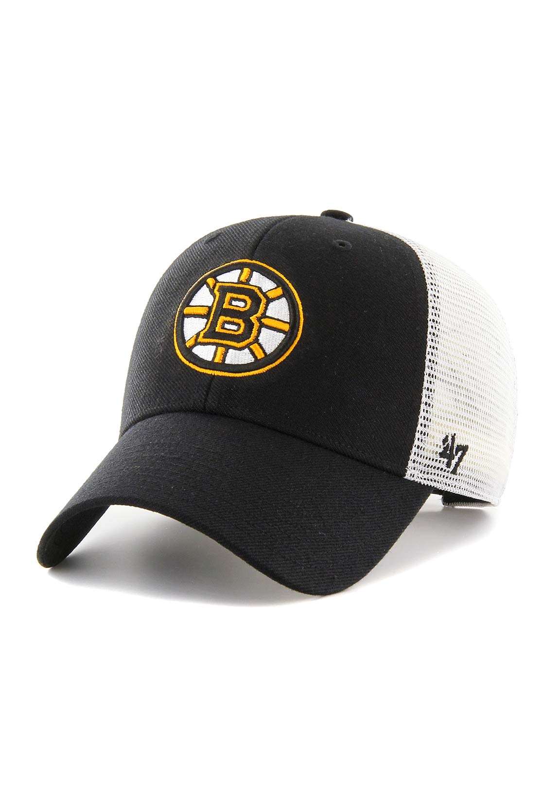 Gorra 47Brand Malvern Trucker MVP Boston Bruins negra ajustable NHL 4