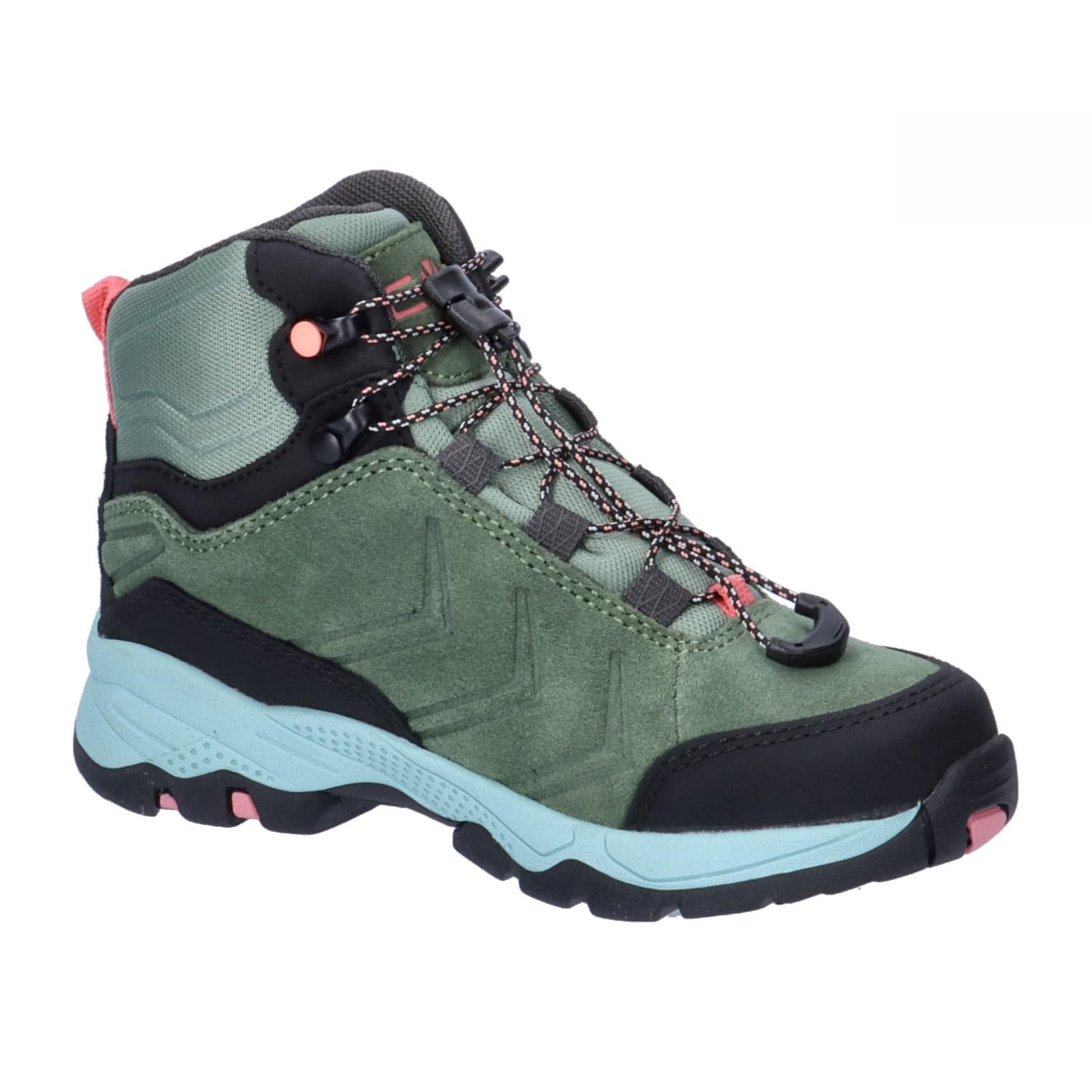 CMP Kids Melnick Mid Trekking Shoes WP, Botas para Senderismo Unisex niños, Green, 30 EU